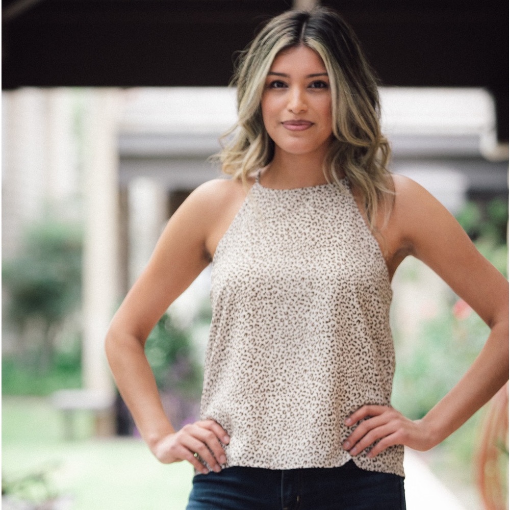 Cheetah Print Blouse